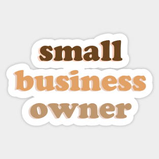 Small Business Owner // Coins and Connections Sticker